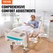 VEVOR Premium 3 Function Full Electric Hospital Bed ICU Medical Bed 440LBS Loads_maomaolike.com