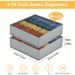 4 Socks And Underwear Storage Boxes, 24 Foldable Storage Boxes (drawers Are Divided Into Baffles, Fabric Storage Boxes For Sorting Socks)_maomaolike.com