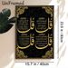 Islamic Quranic Verses Painting Poster, Luxury Gold-on-Black Islamic Calligraphy Poster, Elegant Religious Script Art Ideal For Home And Prayer Room_maomaolike.com