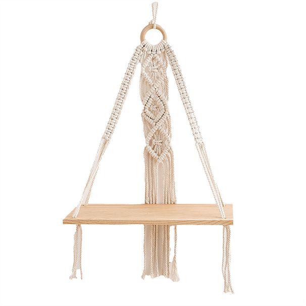 New Bohemian Woven Tapestry Small Cotton Shelf Wall Storage Rack Children's Room Photo Decoration_maomaolike.com