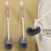 Household With Curved Head, No Dead Angle, Long Handle Bathroom Brush, Squat Toilet Cleaning Brush_maomaolike.com