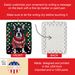Boston Terrier Christmas Porcelain Ornament Christmas Tree Hanging Decorations For Home Christmas Holiday, Rectangle, Gift, Multicolor_maomaolike.com