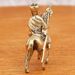 Brass Crafts Tang Monk Riding Horse Small Study Office Business Souvenir 3D Figurine Metal Ornament_maomaolike.com