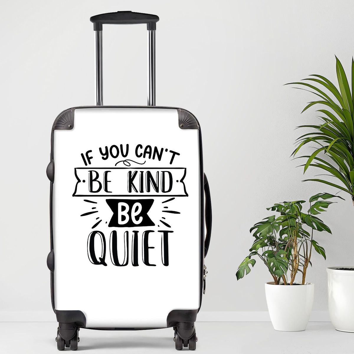 Be Kind To All Kind Luggage, 20/24/28 Inch Luggage, Carry-On, Custom Luggage, Luggage Set, Suitcase, Travel, Vacation, Cabin Suitcase, Custom Suitcase, Personalized Luggage_maomaolike.com