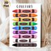 French Color Crayons Painting Poster, Vibrant Flat-style Colorful French-labeled Crayons Poster, Assists With French Color Vocabulary Learning, Ideal_maomaolike.com