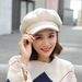 Hot Sale Female Fashion French Beret Cap Fashionable Soft Cotton Headcover for Shopping Camping Walking_maomaolike.com