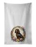 Field Spaniel And Flowers Kitchen Towel Set Of 2 White Dish Towels Decorative Bathroom Hand Towel For Hand, Face, Hair, Yoga, Tea, Dishcloth, 19 X 28", White_maomaolike.com