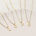 A-Z Initial 18K Gold Plated Cute Letter Stainless Steel Necklace For Women_maomaolike.com