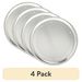 (4 Pack) Nordic Ware Naturals 16" Aluminum Air Crisp Pizza Pan, Silver_maomaolike.com