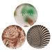 Great Artist Series Painted Bamboo Fiber Props Decoration Designer Zebra Plate High-end Color Block_maomaolike.com