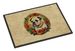 American Bulldog Christmas Flowers Doormat Front Door Mat Indoor Outdoor Rugs For Entryway, Non Slip Washable Low Pile, 24H X 36W_maomaolike.com