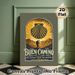 Camino De Santiago Themed Painting Poster, Vintage Retro Hiker & Scallop Mountain Scene Poster, Inspirational Journey-focused Decor Ideal For Home_maomaolike.com