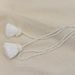 Simple French Style Solid Color Champagne Beaded Sheer Curtain Binding Rope Tiebacks Hanging Bands_maomaolike.com