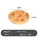 Creative Multi Grid Beech Tray, Wooden Partition Fruit Platter, Living Room Home Candy And Nut Plate_maomaolike.com