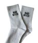 Unisex BAD B ITCH socks Medium socks White socks alphabet socks sub-casual socks_maomaolike.com