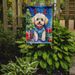 Maltipoo Christmas Reindeer Garden Flag Mailbox Flag Decorative Yard Flag Banner Outside Patio Artwork Yard Flower Beds, Garden Size, Multicolor_maomaolike.com