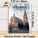 Vienna Austria Cathedral Painting Poster, Vintage-style Historic Cathedral With Decorative Roof Poster, Showcases Classic European Architectural_maomaolike.com