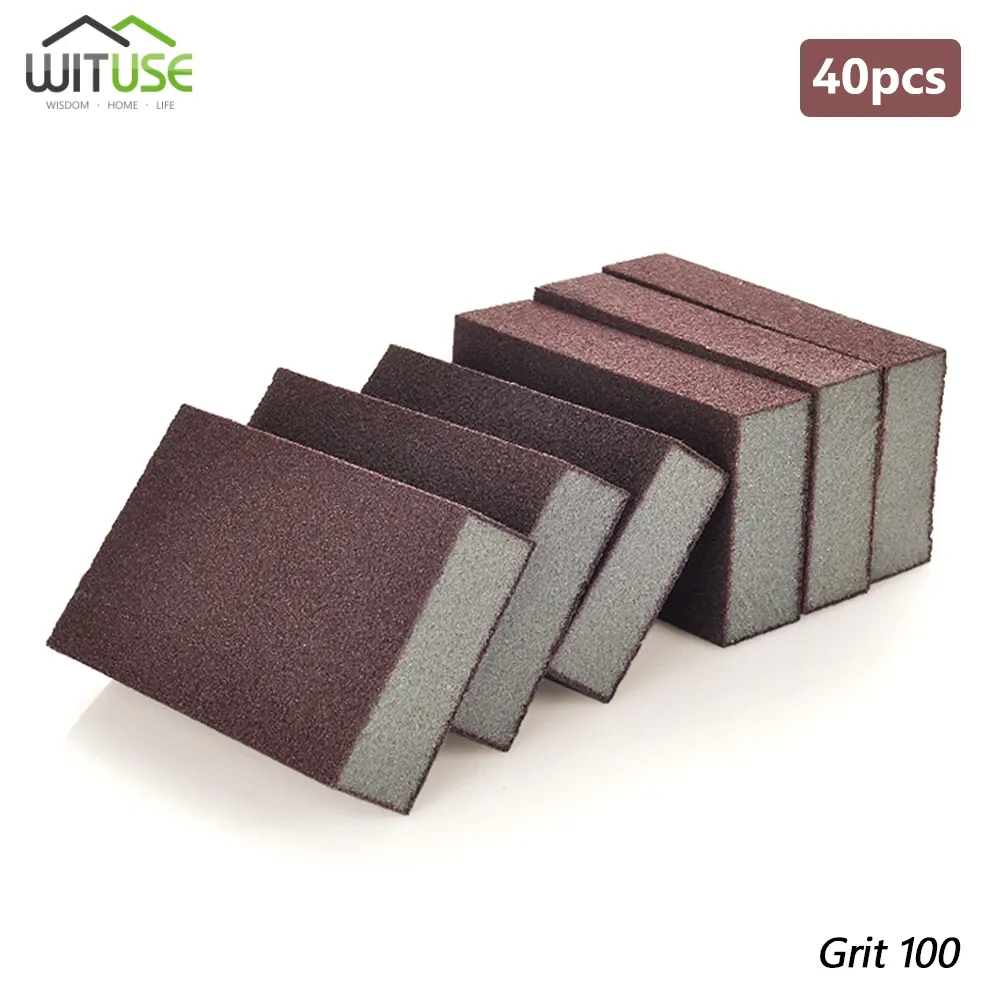 40pcs Magic Sponge Nano Eraser Rust Remover Brush Dish Pot Cleaning Emery Descaling Clean Rub Pots Kitchen Gadgets Accessories_maomaolike.com