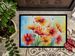 Gerbera Daisies In Watercolor Doormat Front Door Mat Indoor Outdoor Rugs For Entryway, Non Slip Washable Low Pile, 24H X 36W_maomaolike.com
