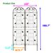 2 Pack Metal Garden Trellis 86.7" X 19.7" Rustproof Trellis For Climbing Plants Outdoor Flower Support Black_maomaolike.com