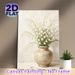 Lily Of The Valley Floral Still Life Painting Poster, Soft-hued Textured Oil Painting Style Poster, Elegant Calming Decor Ideal For Living Room_maomaolike.com