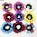 More Charming New Foam Flower Hair Loop Rose Hair Ornament Hair Rope Ball Head High Elastic Hair Loop_maomaolike.com