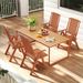 Foldable Patio Chair All-Weather HDPE Outdoor Dining Chair With Armrest For Indoor And Outdoor Settings, Living Room, Balcony, Porch, Patio, Etc_maomaolike.com