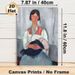Portrait Of A Woman Painting Poster, Expressive Vintage Figurative Art Poster, Unique Artistic Portrait With Soft Muted Tones, Ideal For Living Room_maomaolike.com