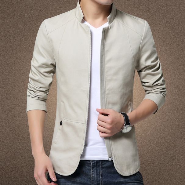 Men's Clothing Mainly promote size autumn new style stand collar washed jacket style is available all year round 780_maomaolike.com