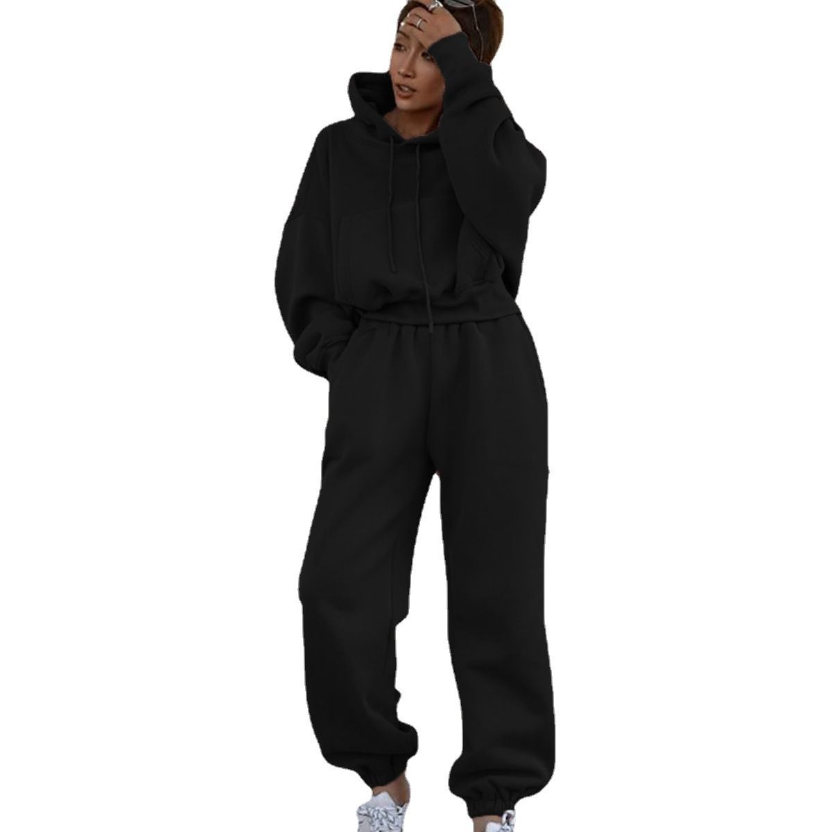 Women's Clothing autumn and winter women's clothing new casual sweatshirt jacket sports suit for women_maomaolike.com