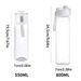 Portable Plastic Sports Fitness Large Capacity Transparent Cup With Tea Compartment Outdoor Anti-drop Water Bottle_maomaolike.com