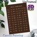 Thai Alphabet Painting Poster, Elegant Brown-toned Minimalist Poster, Practical Language Learning Aid With Phonetic Guides And Golden Lotus Details_maomaolike.com