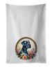 Great Dane And Flowers Kitchen Towel Set Of 2 White Dish Towels Decorative Bathroom Hand Towel For Hand, Face, Hair, Yoga, Tea, Dishcloth, 19 X 28", White_maomaolike.com