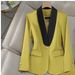 Women's Clothing Light luxury high-end professional suits fashionable temperament goddess style green suit jacket_maomaolike.com