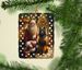Belgian Tervuren And Santa Claus Porcelain Ornament Christmas Tree Hanging Decorations For Home Christmas Holiday, Rectangle, Gift, Multicolor_maomaolike.com