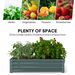 Galvanized Raised Garden Bed, 4' X 4' X 1' Metal Planter Box, For Growing Vegetables, Flowers, Herbs, Succulents, Green_maomaolike.com