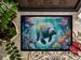 Manatee In A Dreamscape Doormat Front Door Mat Indoor Outdoor Rugs For Entryway, Non Slip Washable Low Pile, 24H X 36W_maomaolike.com