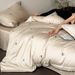Simple Girl All-Cotton Long-Staple Four-Piece Set With Bowknot And Cherry Embroidery High-End Duvet Cover Pure Cotton Bedding Cham_maomaolike.com