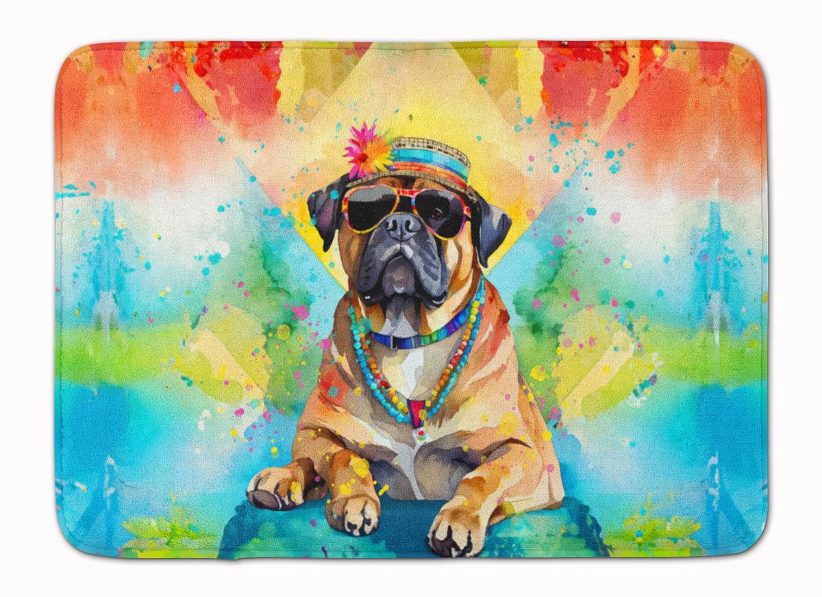 Cane Corso Hippie Dawg Memory Foam Kitchen Mat Machine Washable Anti-Fatigue Mat Cushion Comfort Bath Mat Or Kitchen Rug_maomaolike.com