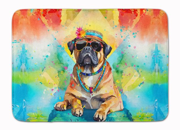 Cane Corso Hippie Dawg Memory Foam Kitchen Mat Machine Washable Anti-Fatigue Mat Cushion Comfort Bath Mat Or Kitchen Rug_maomaolike.com