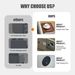 Adult Sleeper Chair Bed, 3-in-1 Convertible Sofa Chair Bed Pull-out Sofa Bed, Convenient Folding Tray Table With USB And Type-C Charging Ports For Living Room,LIGHT-GREY,Leathe_maomaolike.com