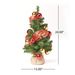 2'RED/GOLD DECORATION BURLAP Tree WITH 50 WARM WHITE LED LIGHTS-BATTERY OPERATED_maomaolike.com