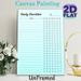 Daily Checklist Painting Poster, Light Blue Minimalist Structured Poster, Functional Planner To Organize Daily Tasks, Suitable For Home Office And_maomaolike.com
