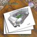 Soccer Stadium Painting Poster, Hand-drawn Realistic Sketch Poster, Detailed Football Stadium Artwork, Ideal For Sports Enthusiasts' Home, Office Or_maomaolike.com