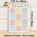Birthday Tracker Painting Poster, Pastel-colored Dessert-themed Poster, Practical Birthday Record Planner Ideal For Home, Office And Shared Spaces_maomaolike.com