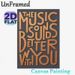 Music Quote Painting Poster, Matte Copper Textured Typography Poster, Warm Romantic Music-themed Decor Ideal For Bedroom, Living Room Or Music Studio_maomaolike.com