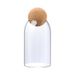 Household Five Grains Sealed Food Spice Square High Borosilicate Glass Storage Jar_maomaolike.com