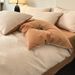 Wholesale INS Simple Line Jacquard Pure Four-Piece Nordic Style Apartment Homestay All-Cotton Washed Cotton 4-Piece Set_maomaolike.com