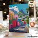 Cape Town Hillside Town Painting Poster, Vibrant Colorful Stylized Townscape Poster, Eye-catching Scenic Artwork Ideal For Living Room, Bedroom And_maomaolike.com