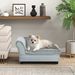 Luxury Dog Bed For Small Dogs, Hidden Storage, Soft Foam Couch, Modern Pet Furniture, Gray_maomaolike.com